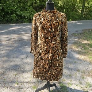 Vintage Bill Blass For Bond Street Animal Print Coat
